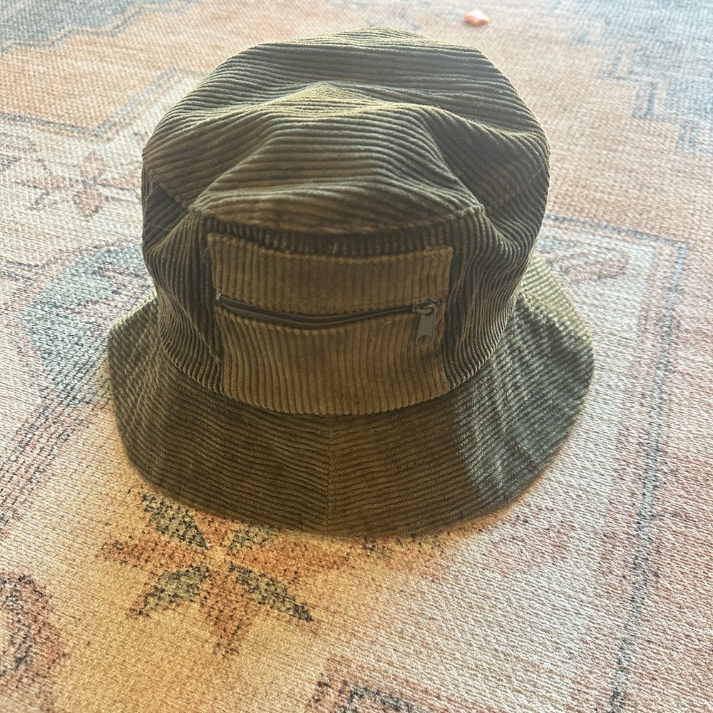 Arizona Jean Company Y2K Olive Corduroy Bucket Hat